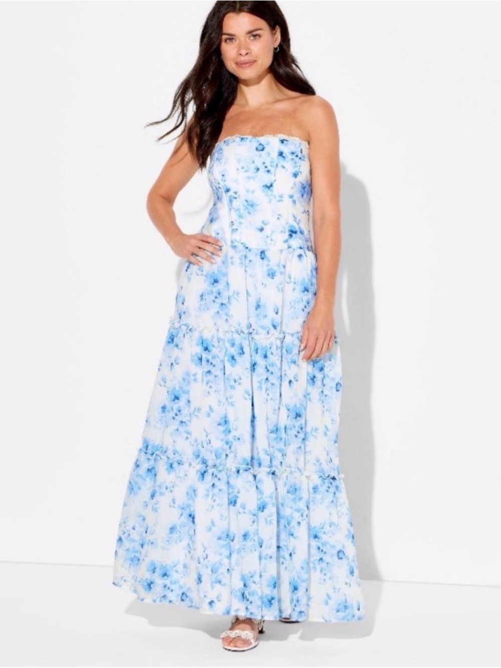 Women's Strapless Maxi Dress